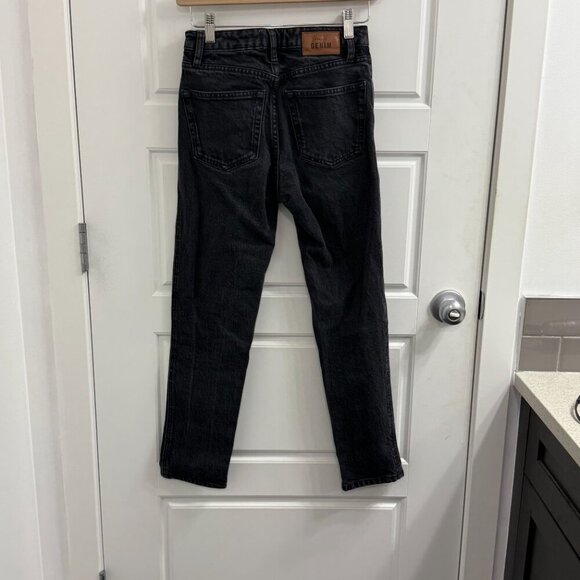 Sezane slim parfait Mid Rise skinny jean size 24 black Button Fly - Picture 2 of 3